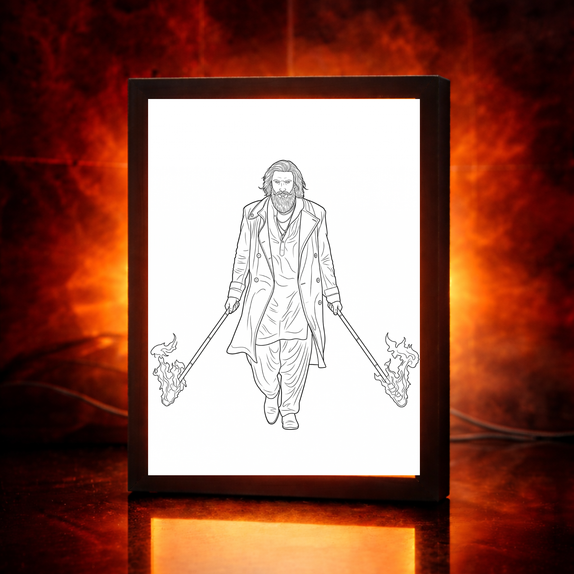 Personalized Magic LED Photo Lamp โ 3D Glow Frame (10x7 Inch)