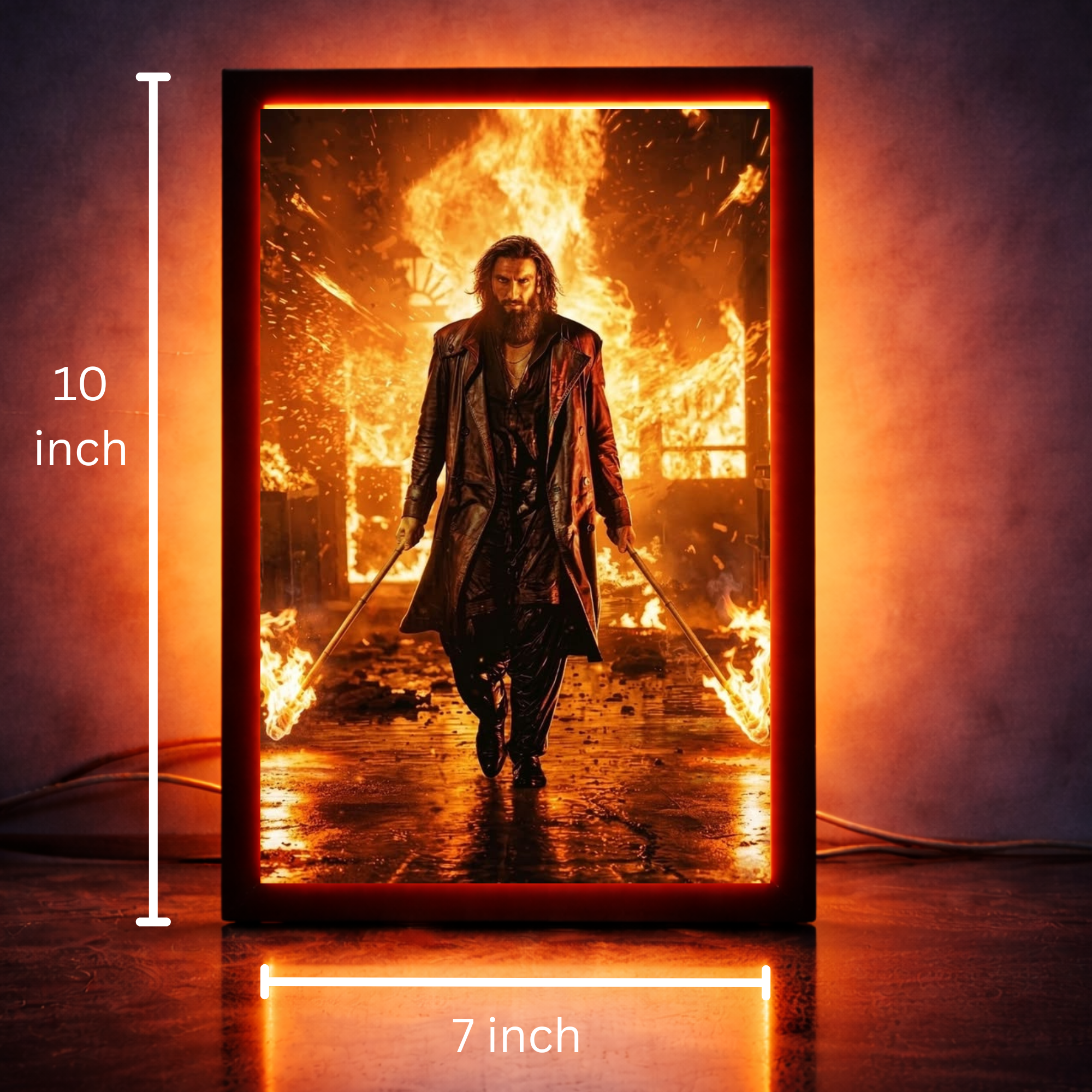 Personalized Magic LED Photo Lamp โ 3D Glow Frame (10x7 Inch)