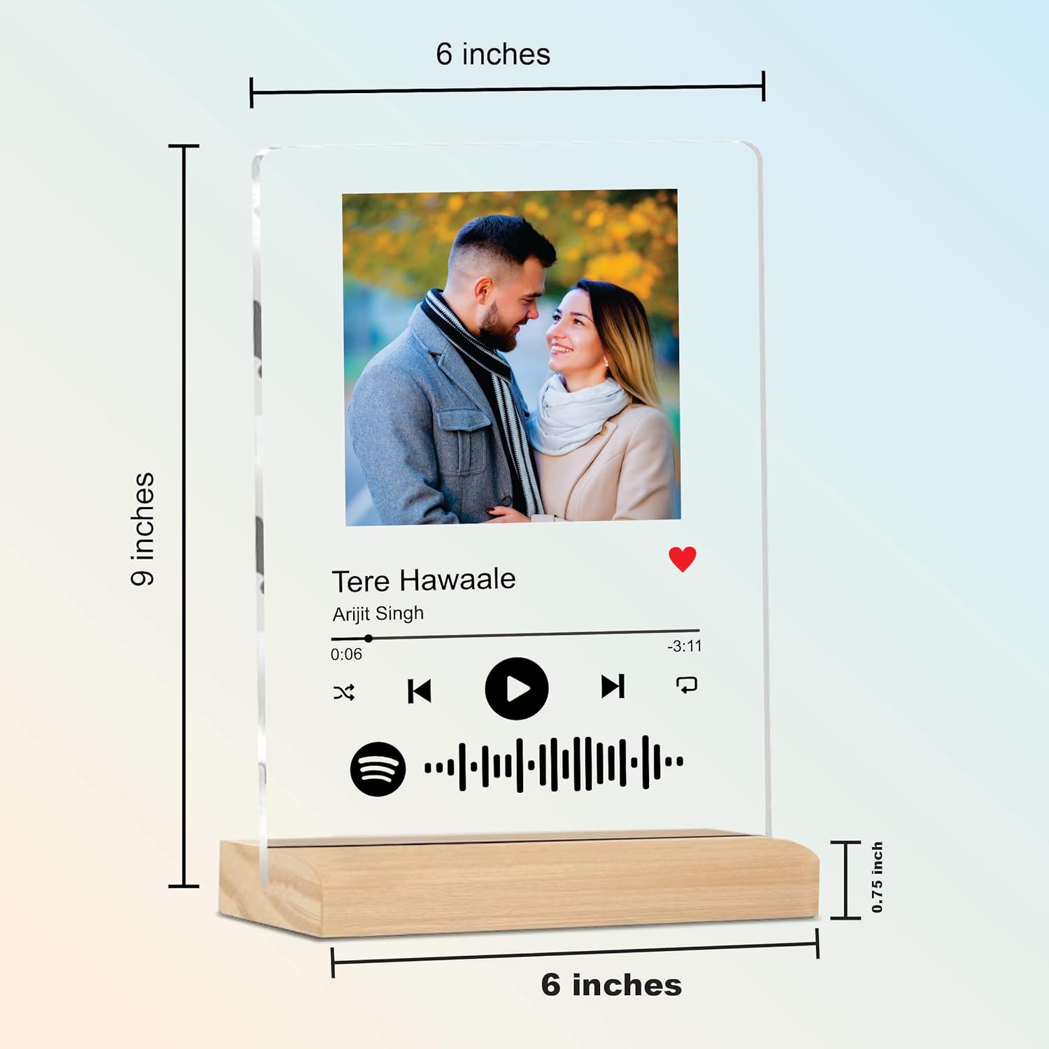 Custom Acrylic Photo Stand (Without Light) – Classic Desk Display
