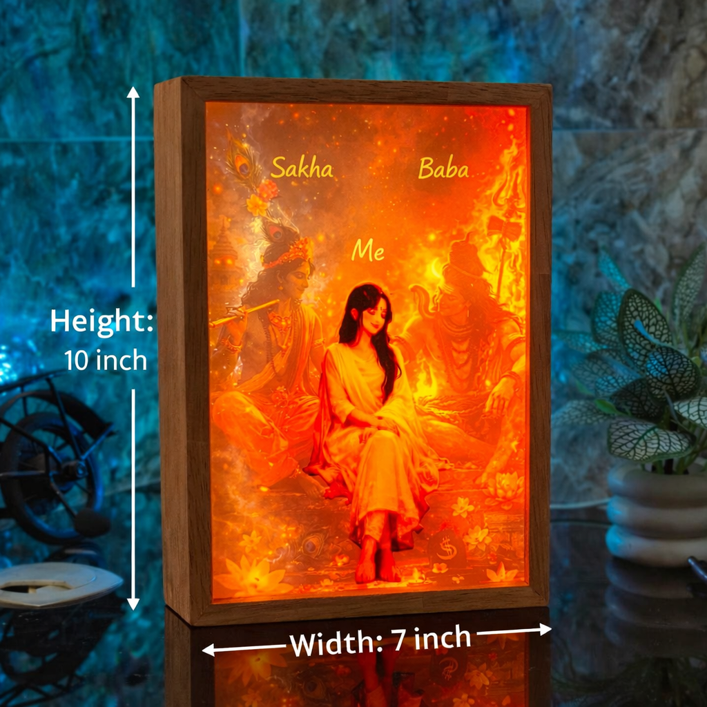 LED Magic Frame – Personalized Photo Lamp (10x7 Inch)