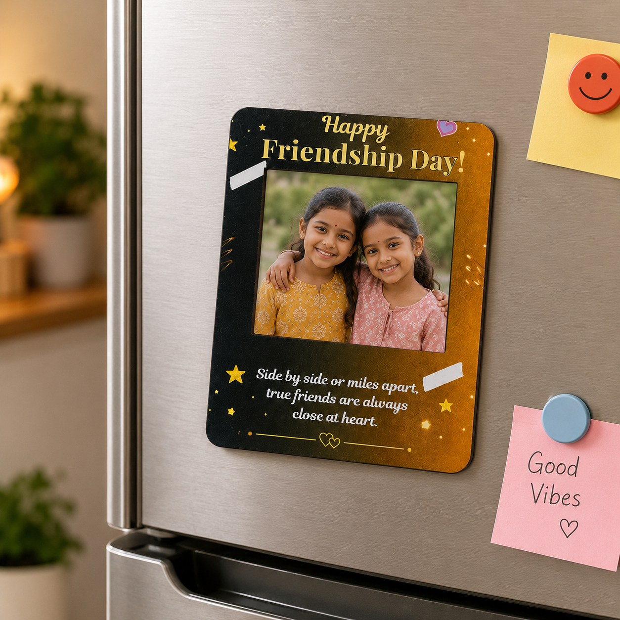 Personalized Friendship Day Fridge Magnet with Photo