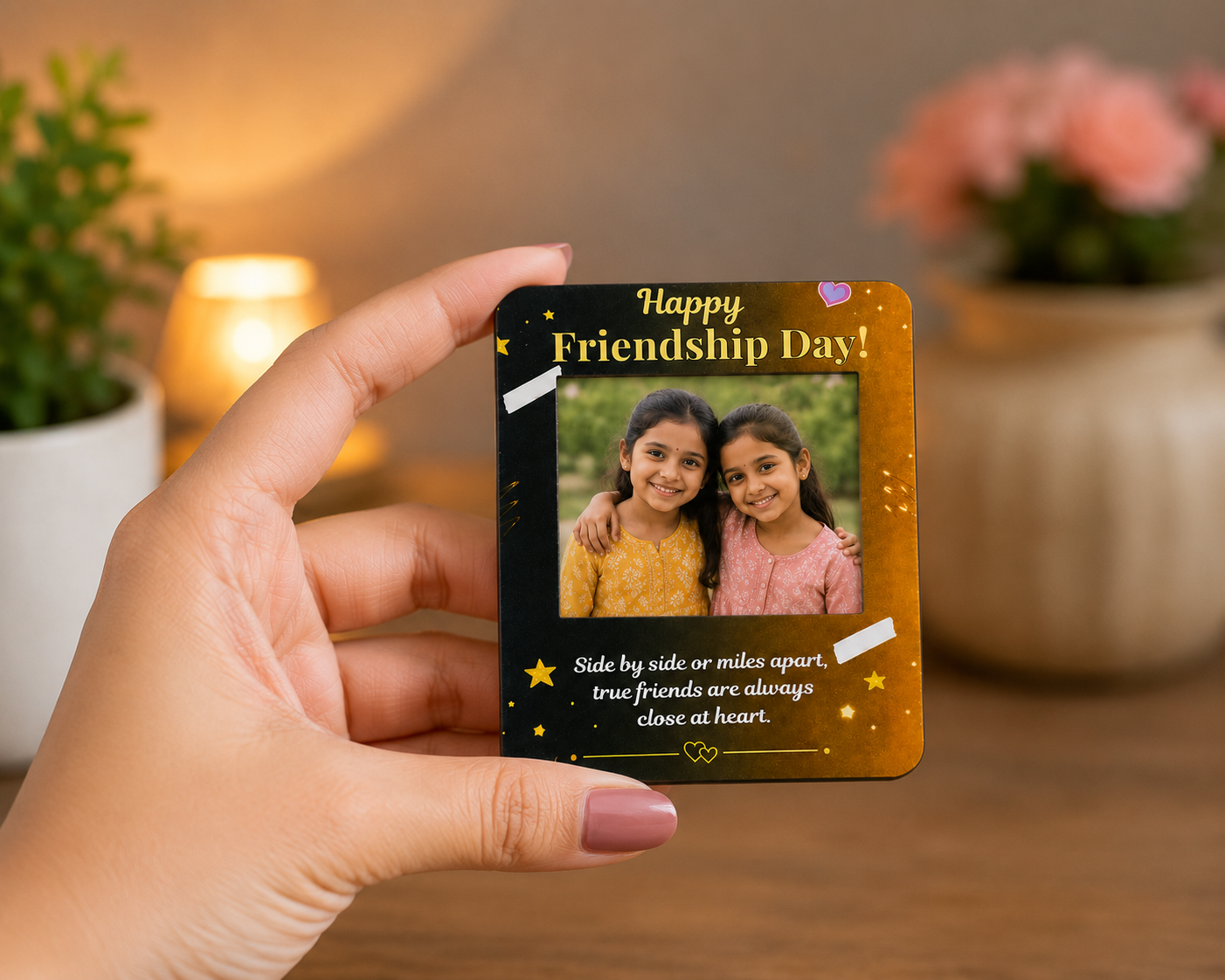 Personalized Friendship Day Fridge Magnet with Photo