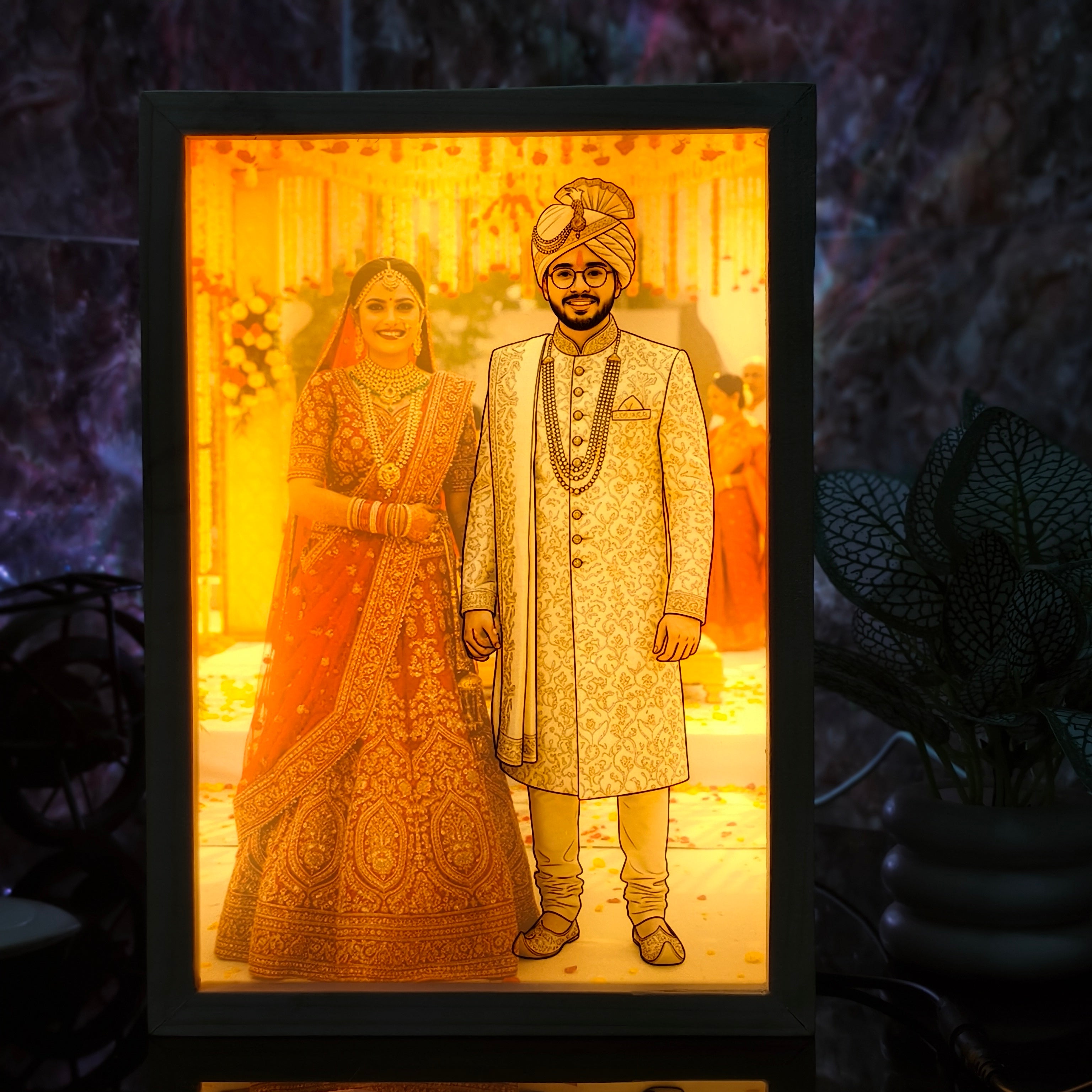 Personalized 3D Magic Lamp with Photo | Customized LED Illusion Lamp | Unique Gift for Loved Ones