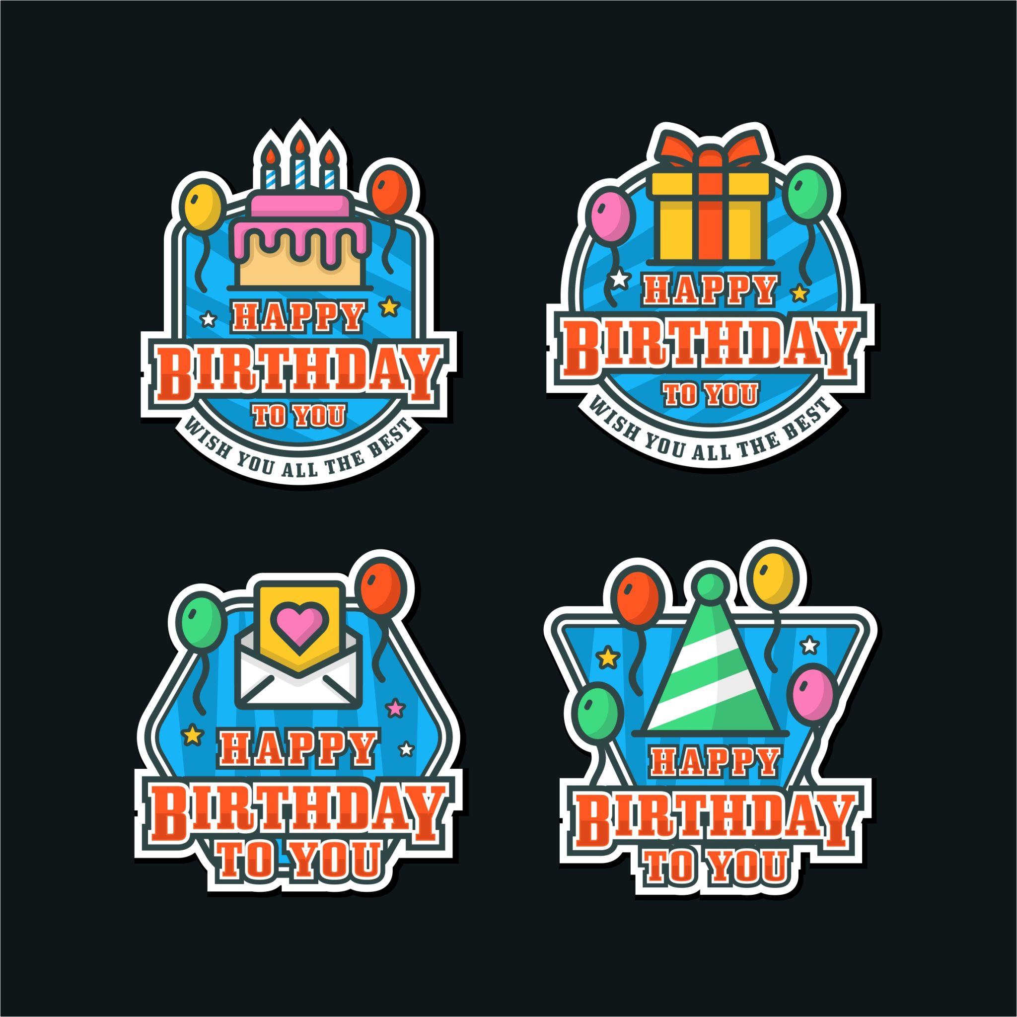 Birthday Custom UV Stickers | Name & Age | Party Return Gift Stickers