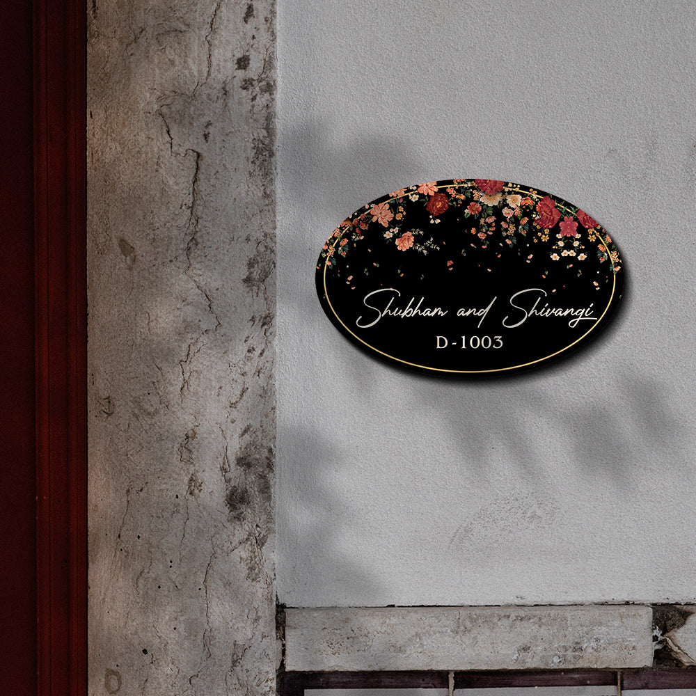 Elegant Family Name Plate | Customized Décor |3D