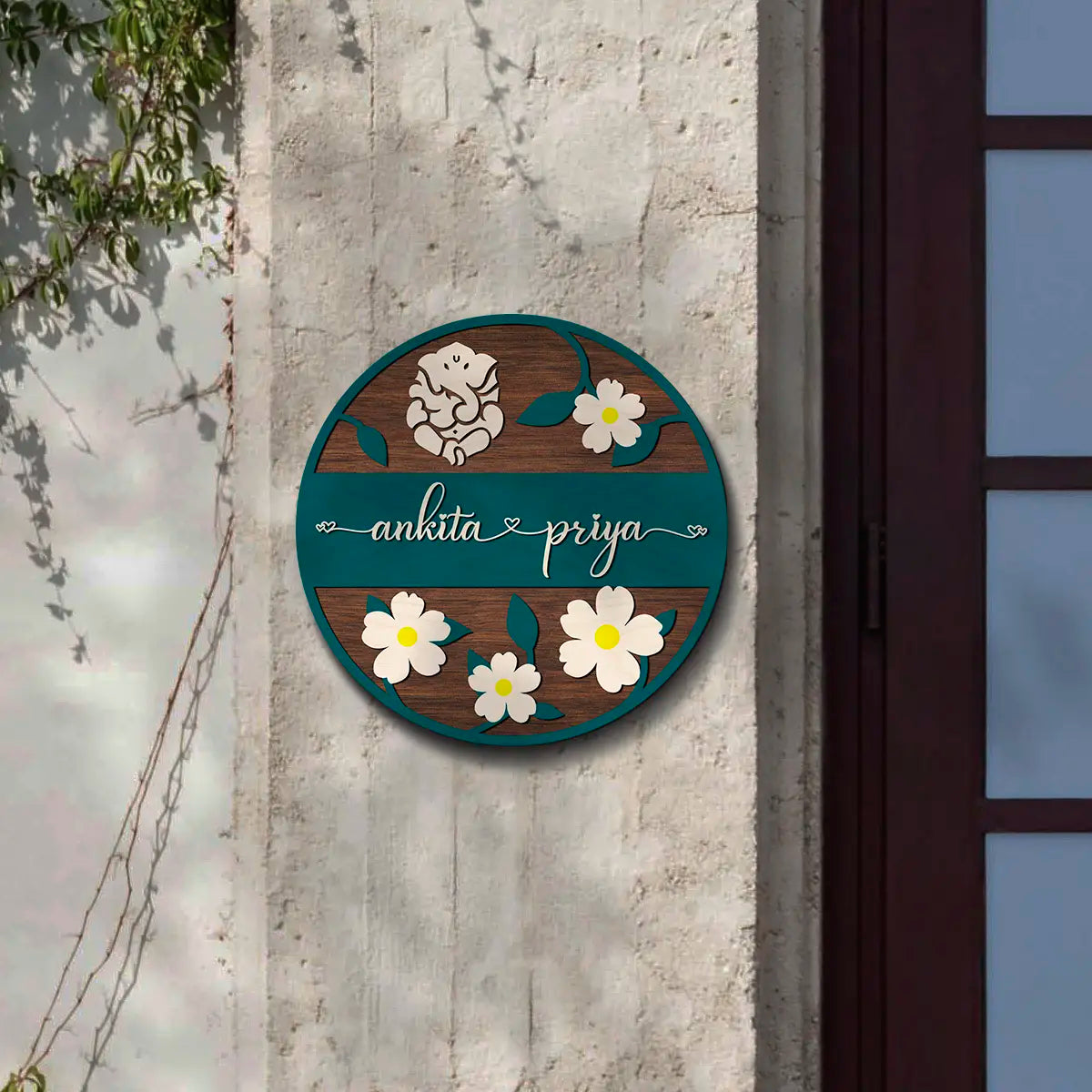 Customized Couple Name Plate for Home | Acrylic UV Printed Nameplate 3d letters