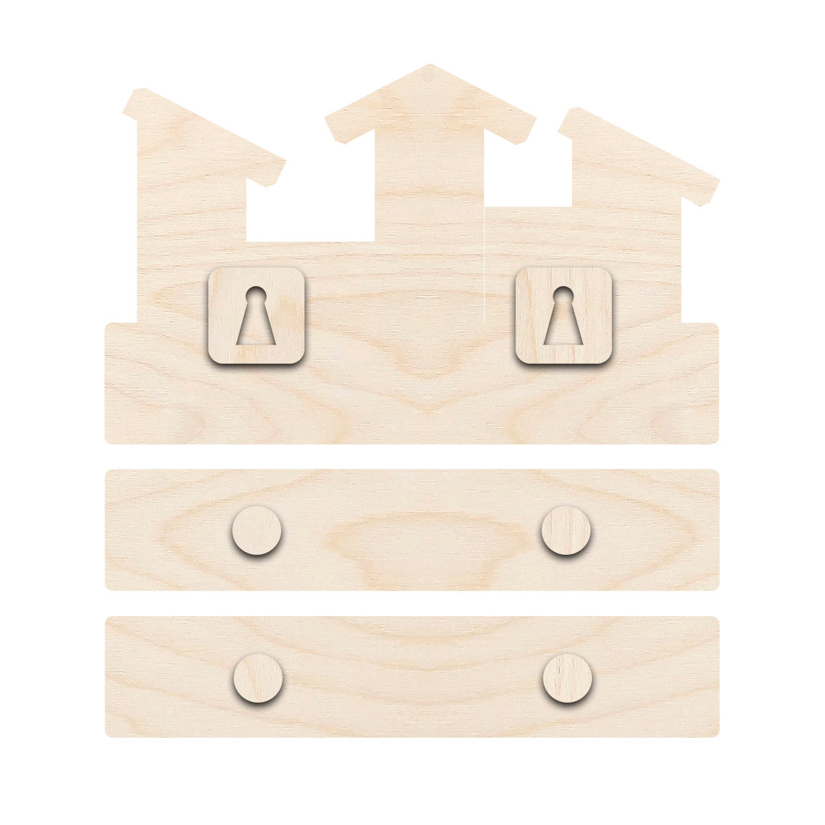 Personalized Wooden Nameplate – Our Happy Place Design