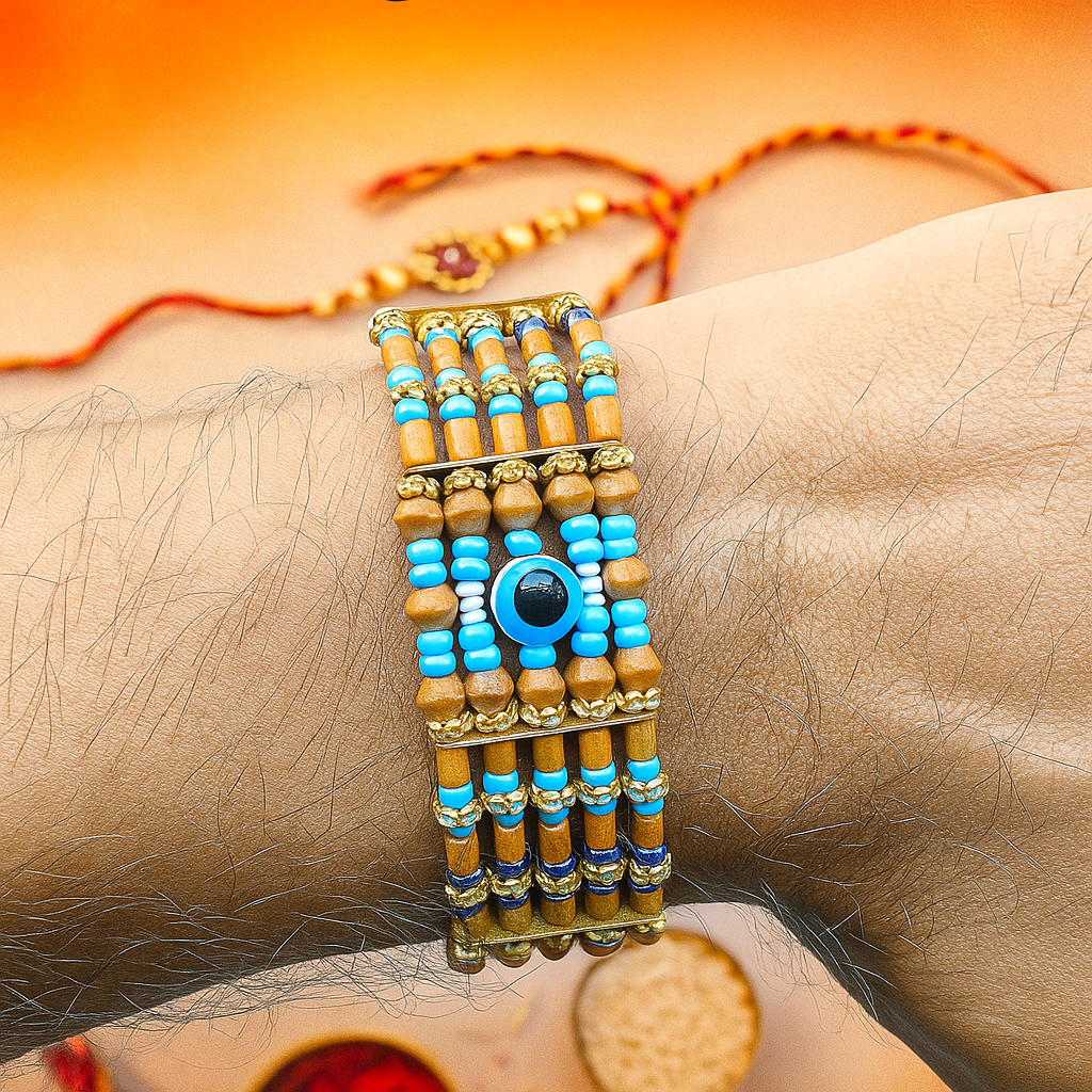 Raksha Bandhan Designer Rakhi | Stylish king Kalai Rakhi for Brother With Free Fridge magnet (Copy)