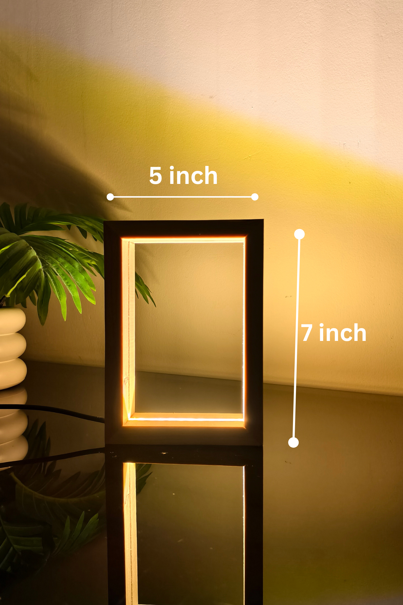 Personalized LED  with Wooden Frame: Custom Engraved Acrylic Sign with Your Text or Photo | Unique Gift, Home Decor,