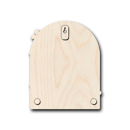 Modern Round Wooden Nameplate with 3D Acrylic Letters | Custom Made Wooden Nameplate with Daisy Charm | Personalized | 11X14 Inch(Copy)