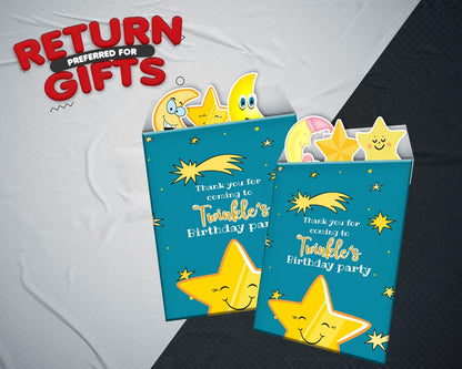 Birthday Custom UV Stickers | Name &amp; Age | Party Return Gift Stickers