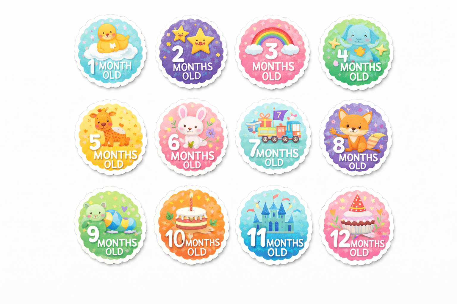 Monthly Milestone sticker&