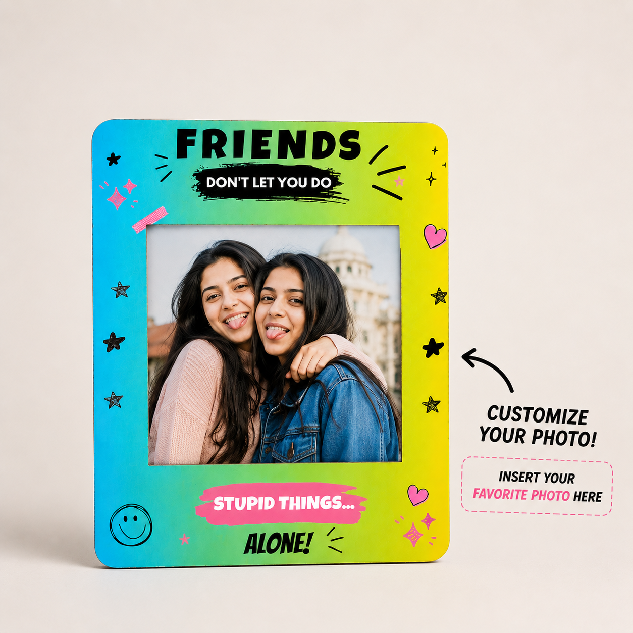 Personalized Friendship Day Fridge Magnet with Photo 2