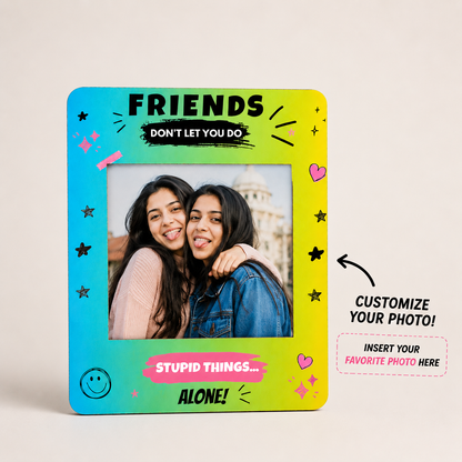 Personalized Friendship Day Fridge Magnet with Photo 2