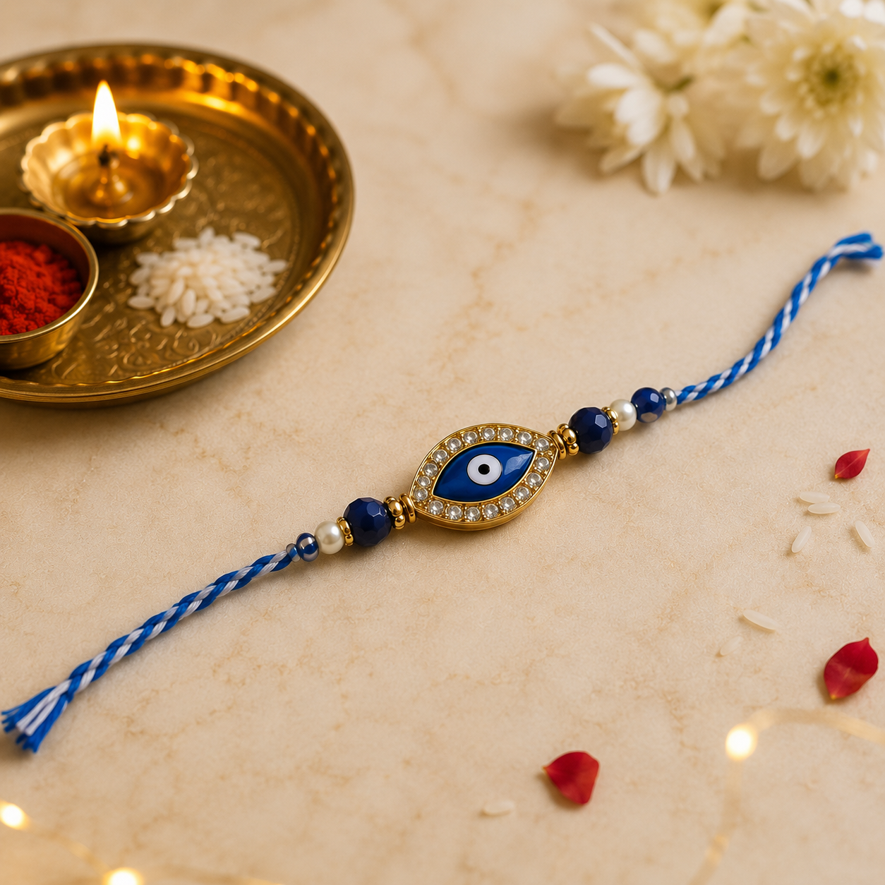 Raksha Bandhan Designer Rakhi | Stylish Sacred Thread for Brother With Free Fridge magnet