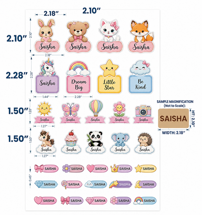 Custom 3D Waterproof unicorn Stickers | Durable &amp; Stylish- Set of 31