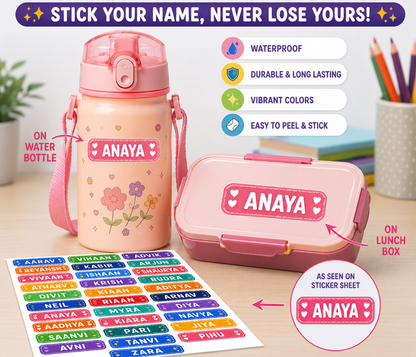 Custom 3D Waterproof color name Stickers | Durable &amp; Stylish- Set of 31