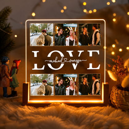Custom Frame Lamp for Anniversary, Birthday &amp; Gifts