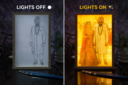 Personalized 3D Magic Lamp with Photo | Customized LED Illusion Lamp | Unique Gift for Loved Ones