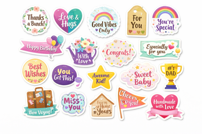 Personalized gift stickers -set of 31