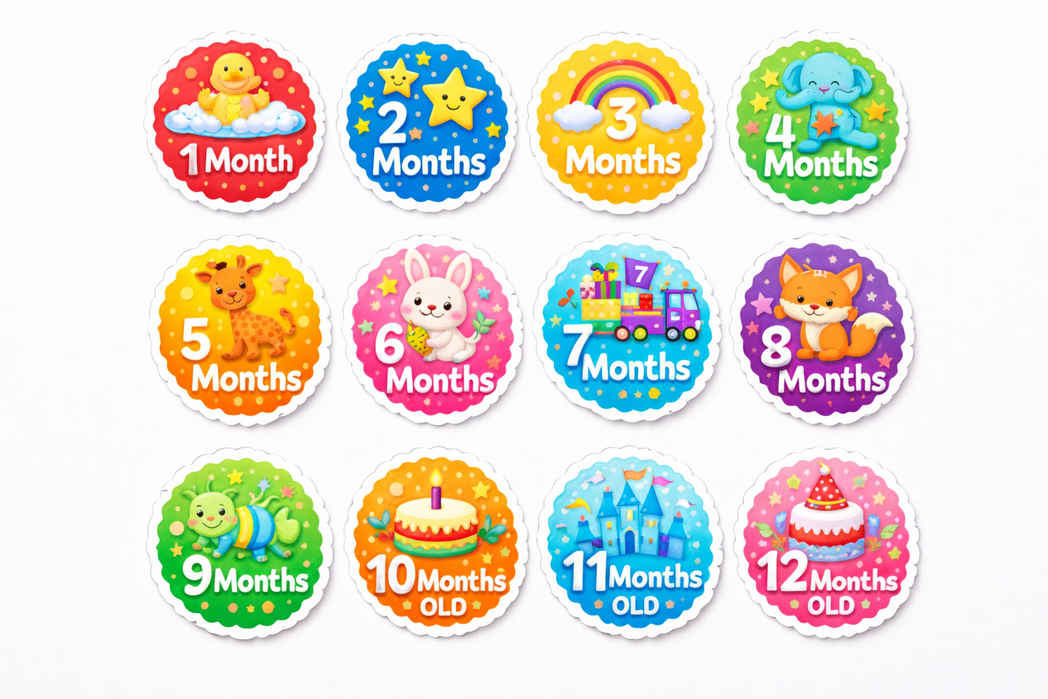 Monthly Milestone sticker&