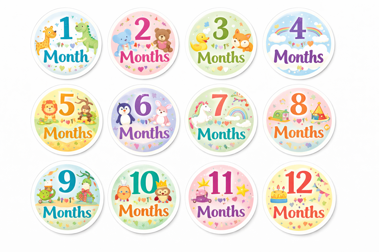 Monthly Milestone sticker&
