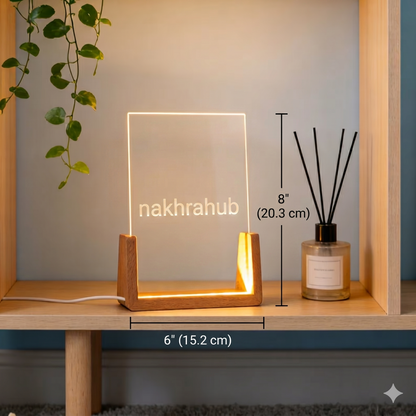 Custom Friendship Day Photo Lamp  | Personalized Acrylic LED Lamp for Best Friend | Customized Memory Night Light Gift