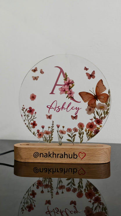 Customized Acrylic Art Frame with Wooden Base | Premium Home Décor Gift