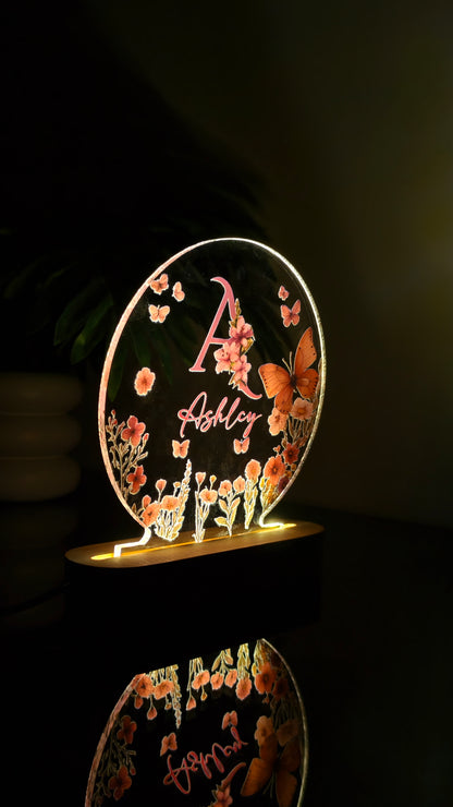 Customized Acrylic Art Frame with Wooden Base | Premium Home Décor Gift