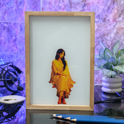 LED Magic Frame – Personalized Photo Lamp (10x7 Inch)