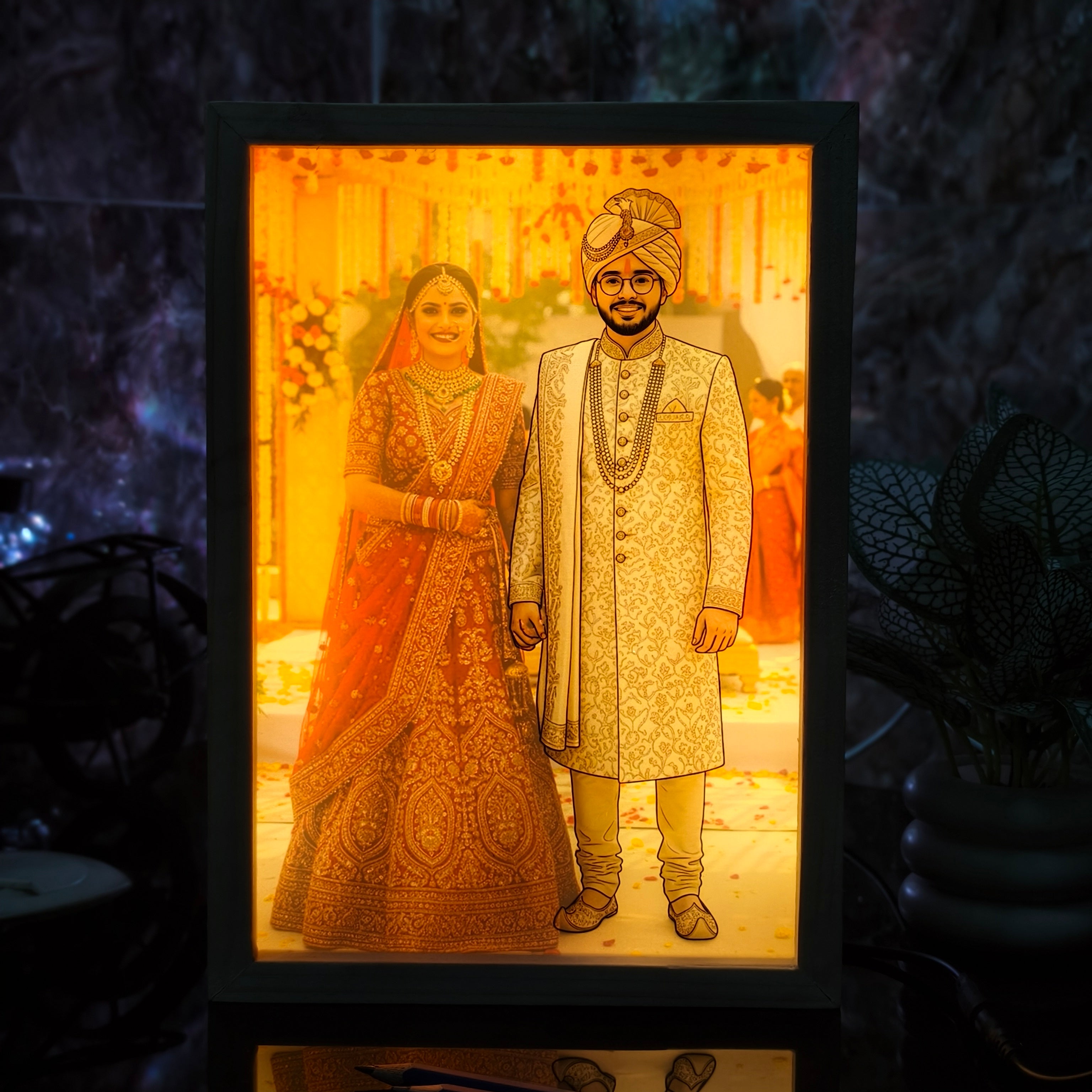 Personalized 3D Magic Lamp with Photo | Customized LED Illusion Lamp | Unique Gift for Loved Ones