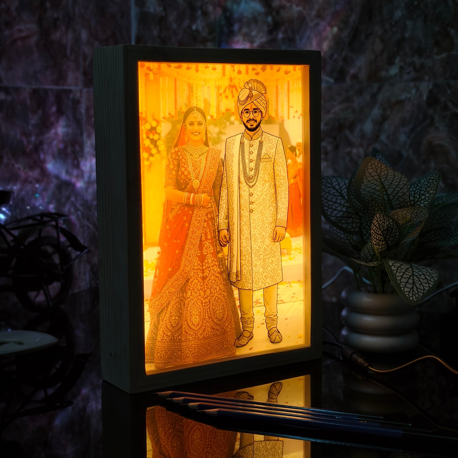 Personalized 3D Magic Lamp with Photo | Customized LED Illusion Lamp | Unique Gift for Loved Ones