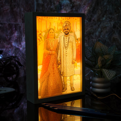 Personalized 3D Magic Lamp with Photo | Customized LED Illusion Lamp | Unique Gift for Loved Ones