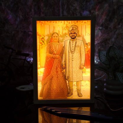 Personalized 3D Magic Lamp with Photo | Customized LED Illusion Lamp | Unique Gift for Loved Ones