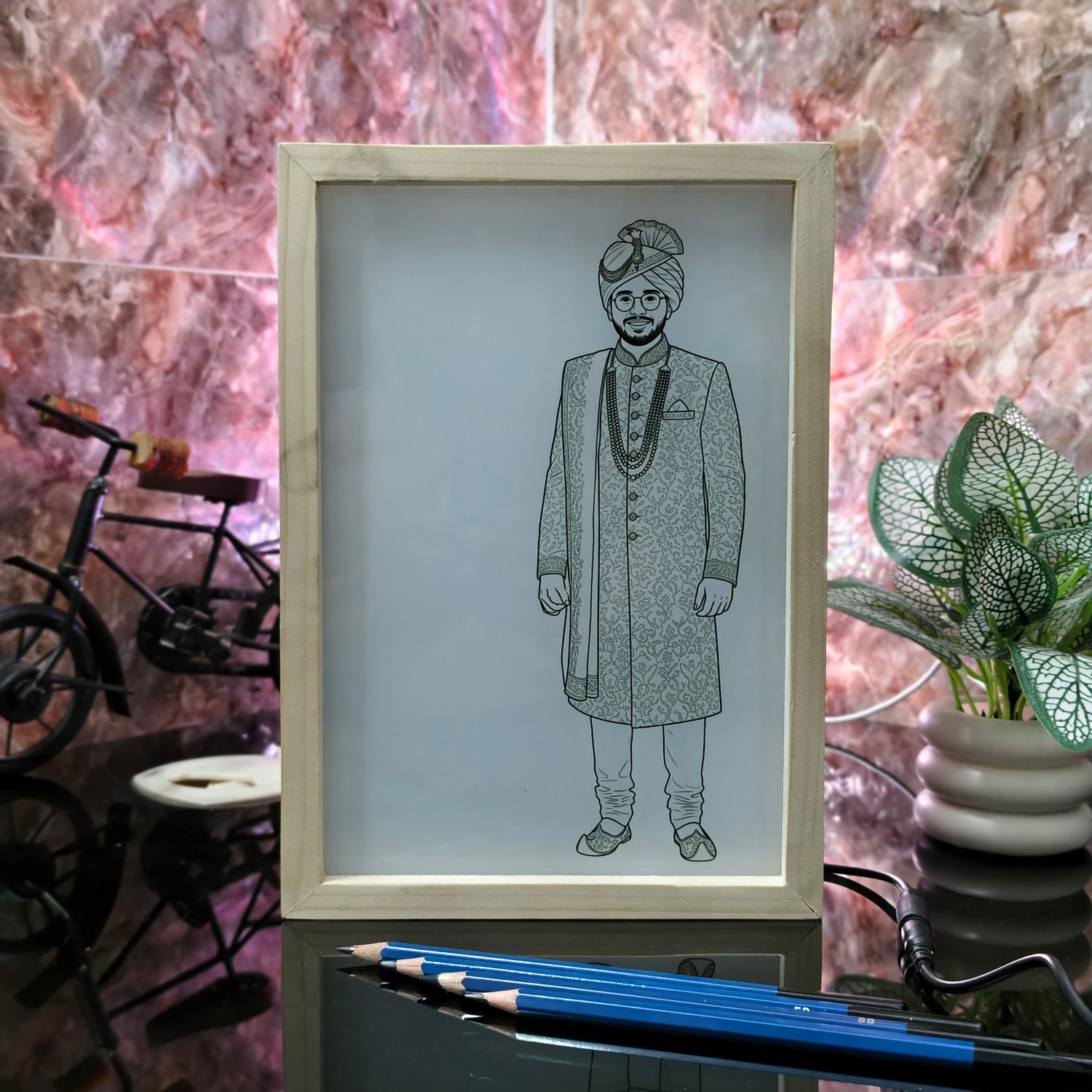 Personalized 3D Magic Lamp with Photo | Customized LED Illusion Lamp | Unique Gift for Loved Ones