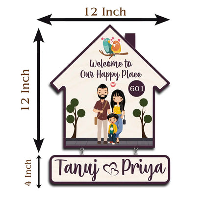 Little Family, Big Love Name Plate | Personalized