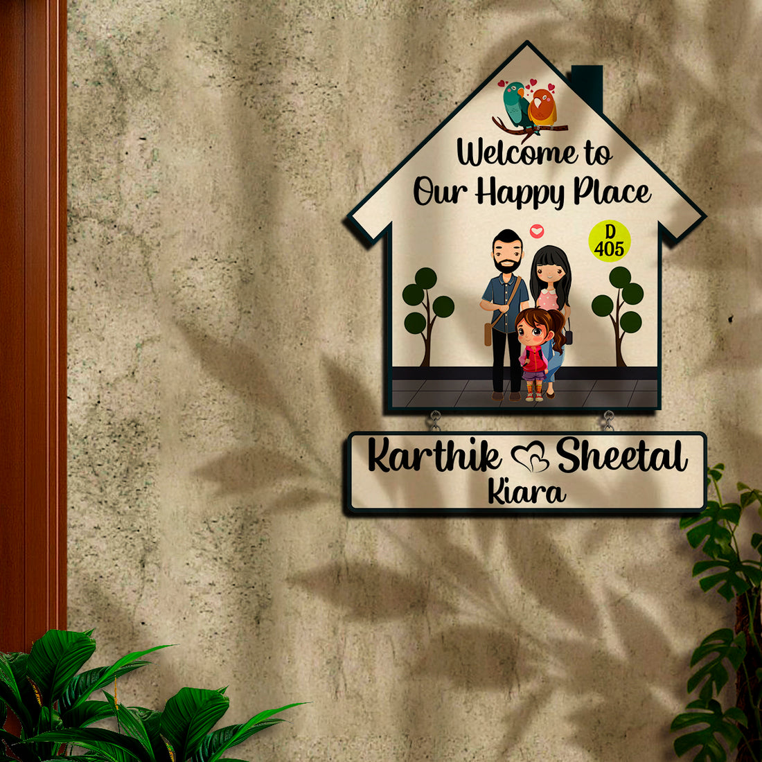 Little Family, Big Love Name Plate | Personalized