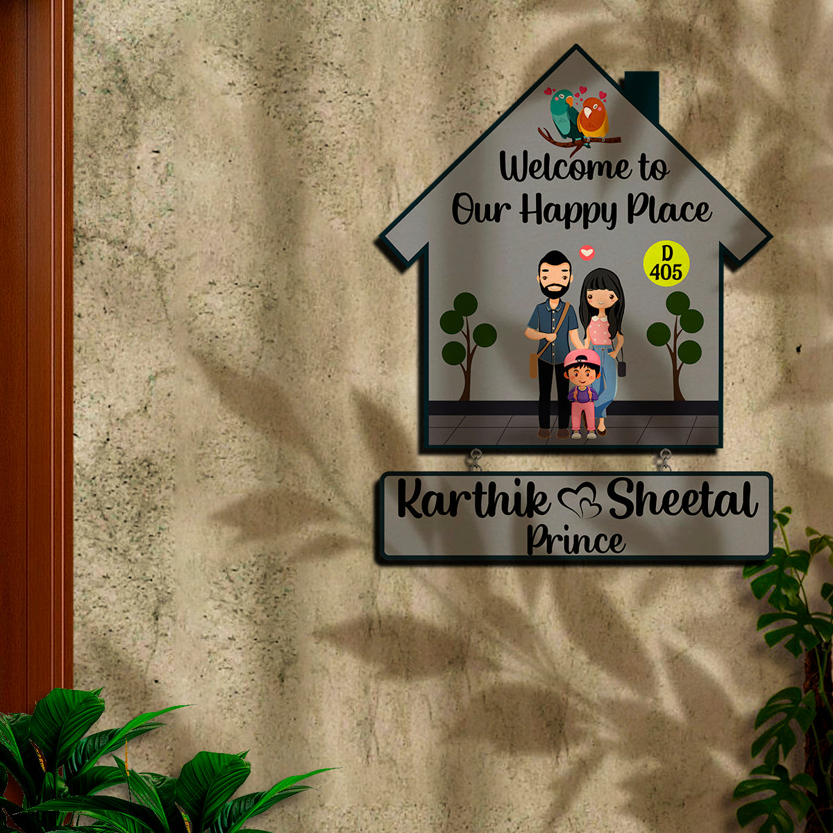 Little Family, Big Love Name Plate | Personalized