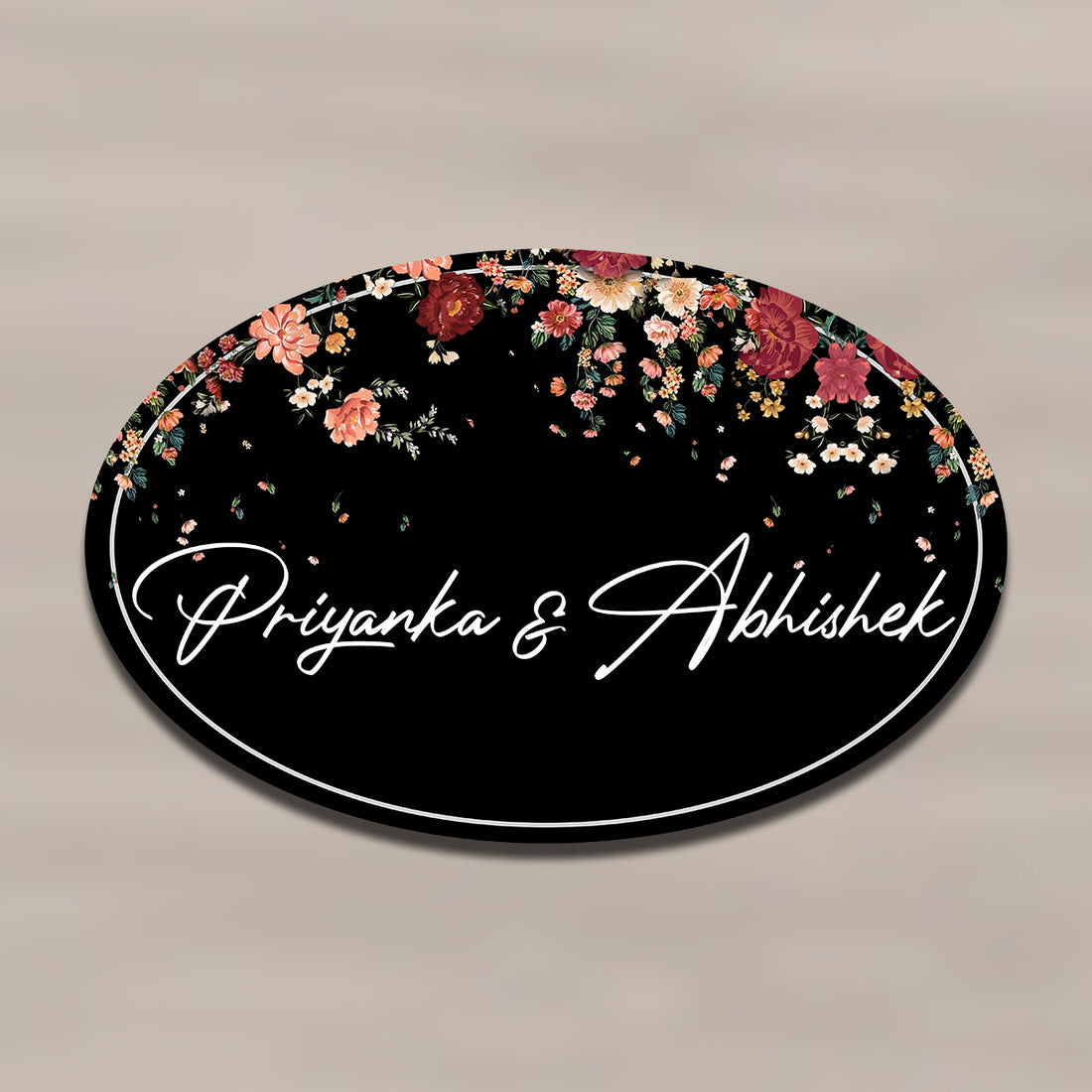 Elegant Family Name Plate | Customized Décor |3D