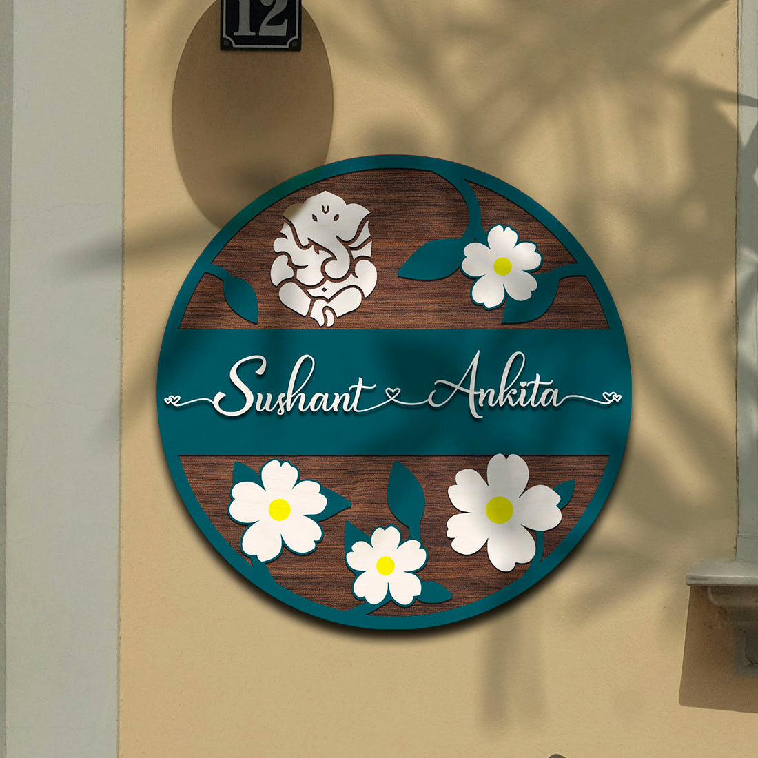 Customized Couple Name Plate for Home | Acrylic UV Printed Nameplate 3d letters