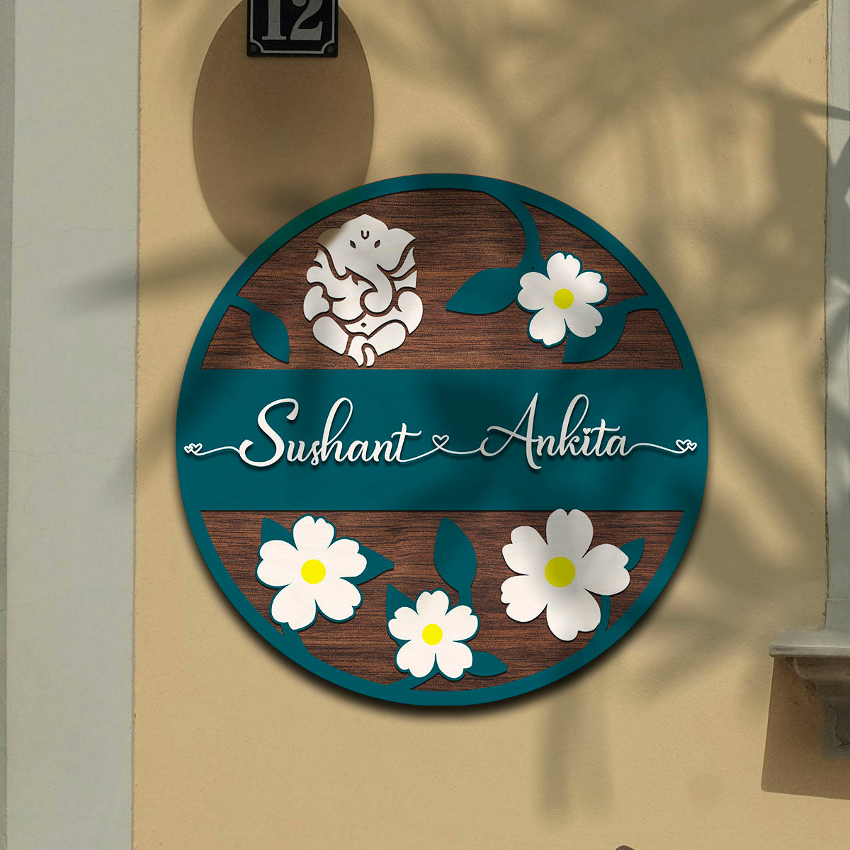 Customized Couple Name Plate for Home | Acrylic UV Printed Nameplate 3d letters