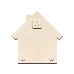 Hut Style Couple Wooden Nameplate | Custom Name Sign (12 × 12)