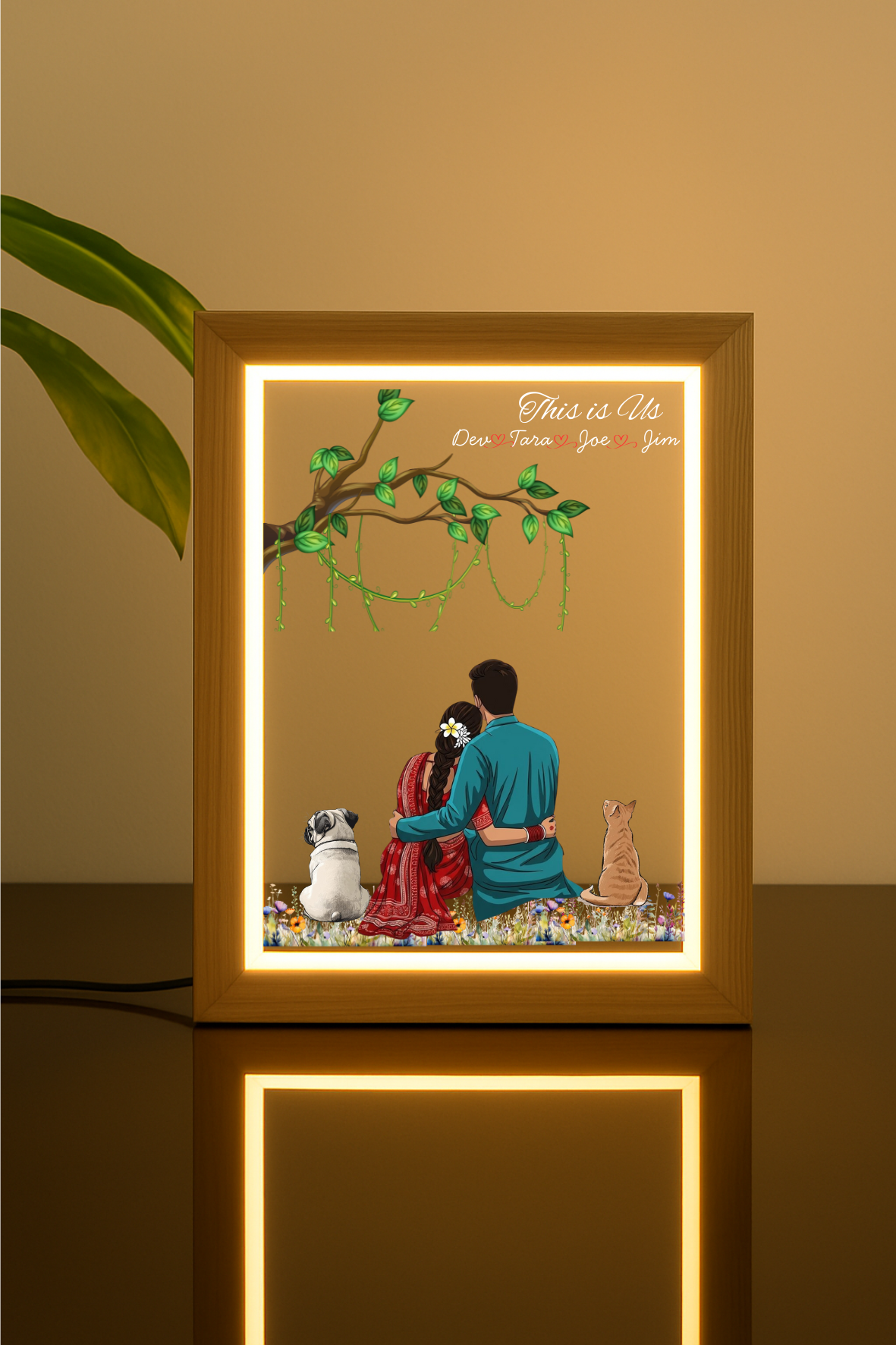 Forever Love Customized Square Frame