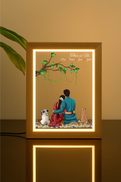 Forever Love Customized Square Frame