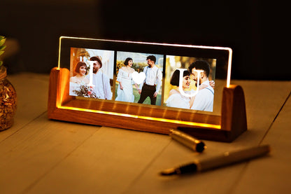 Custom Acrylic Lamp with Photo - Photo Wedding Gift - Valentines Day Gift - Couples Gift