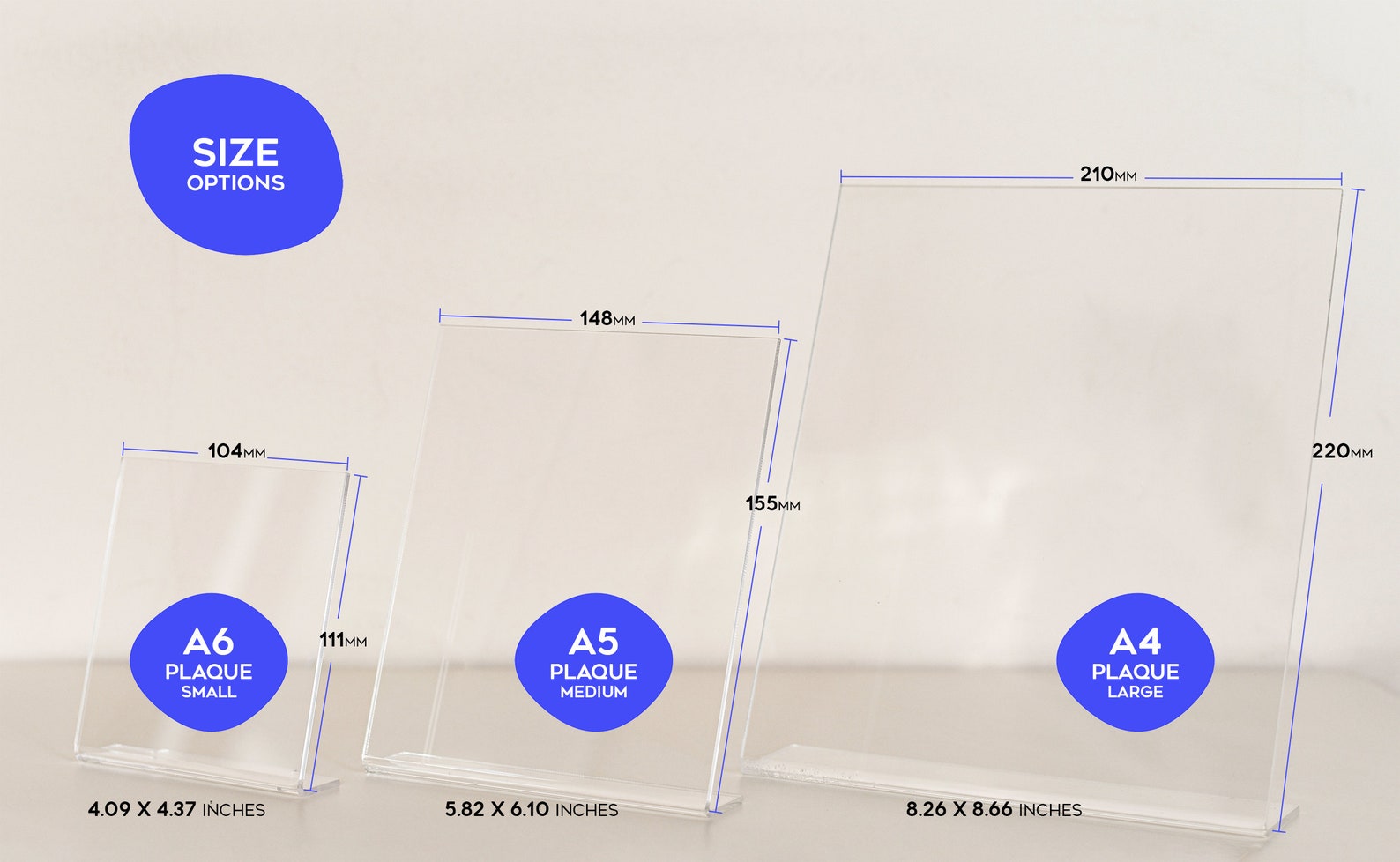 NFC Tap to Review Stand with Mini QR Code – Personalized Google Review Plaque for Business