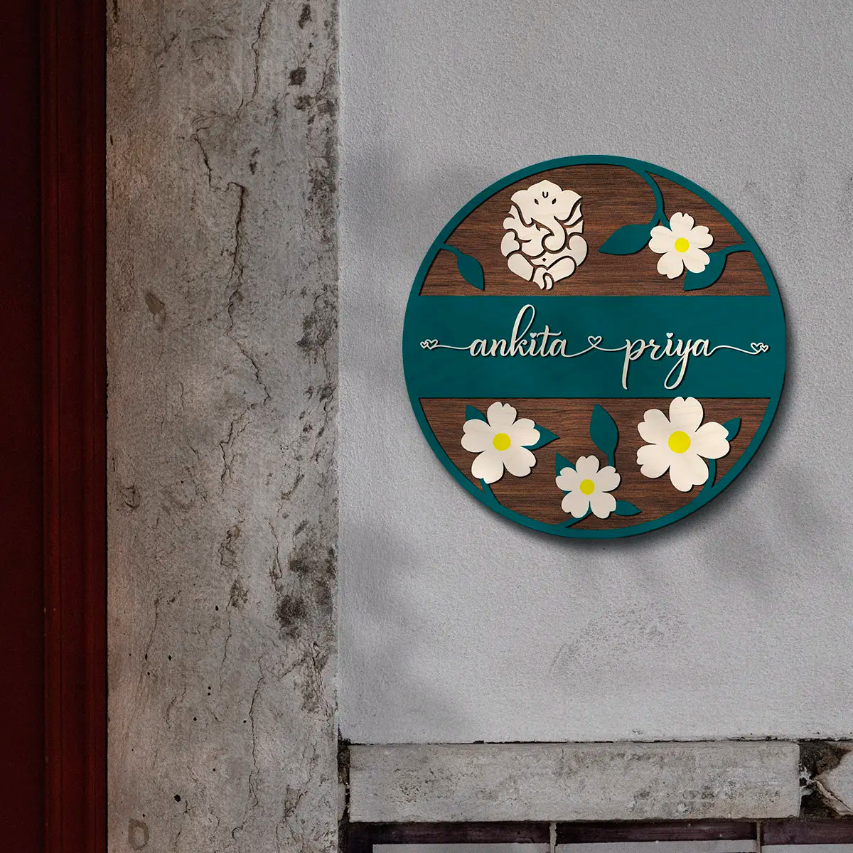 Customized Couple Name Plate for Home | Acrylic UV Printed Nameplate 3d letters