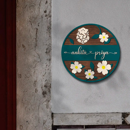 Customized Couple Name Plate for Home | Acrylic UV Printed Nameplate 3d letters