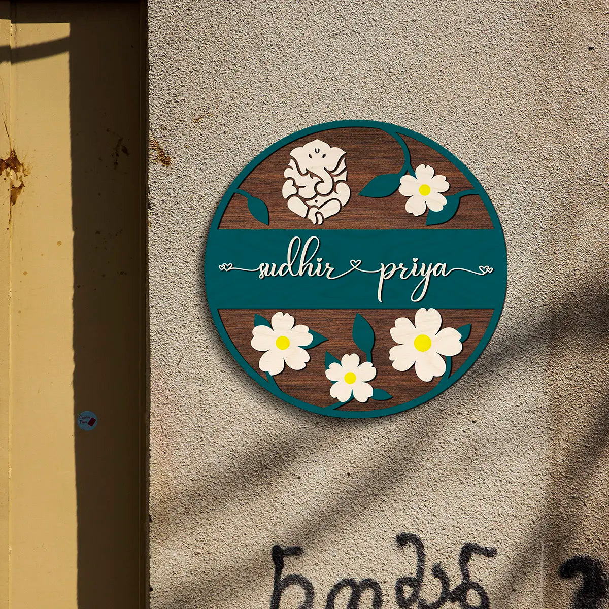 Customized Couple Name Plate for Home | Acrylic UV Printed Nameplate 3d letters