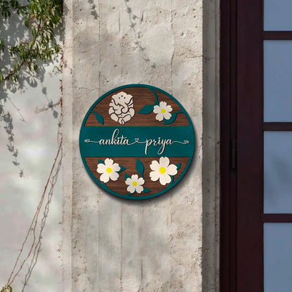 Customized Couple Name Plate for Home | Acrylic UV Printed Nameplate 3d letters